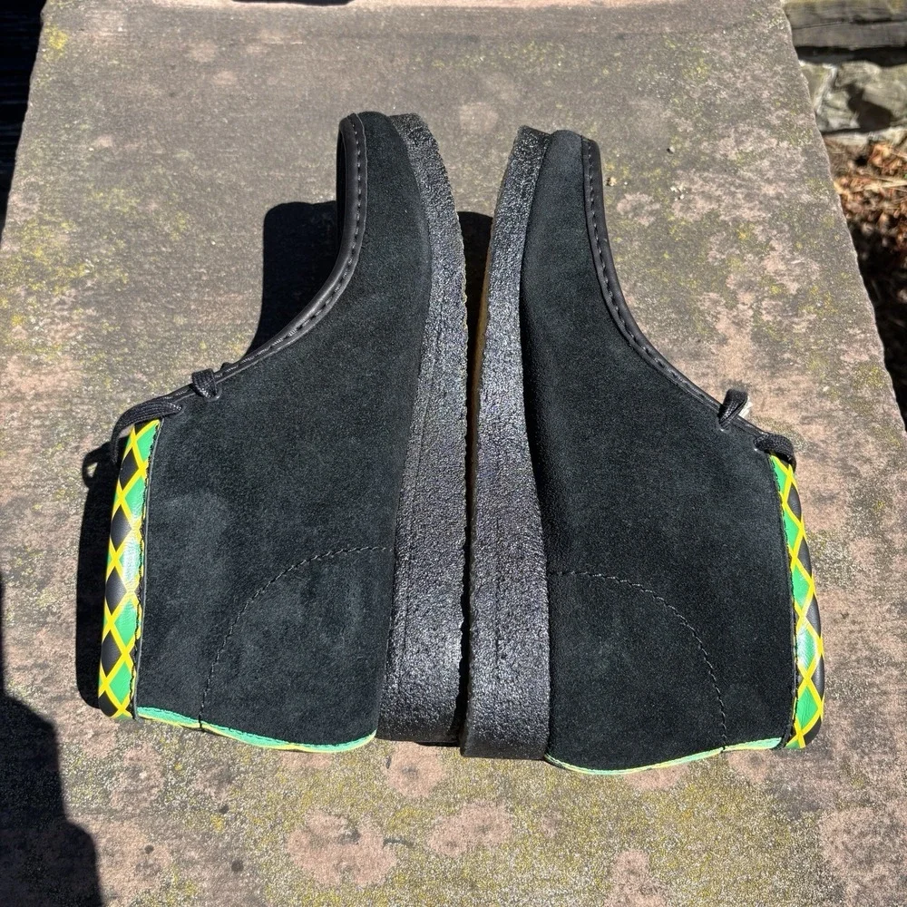 Clarks Originals Wallabee Jamaica Bee Shoes Boots Men's 11 Black Suede New